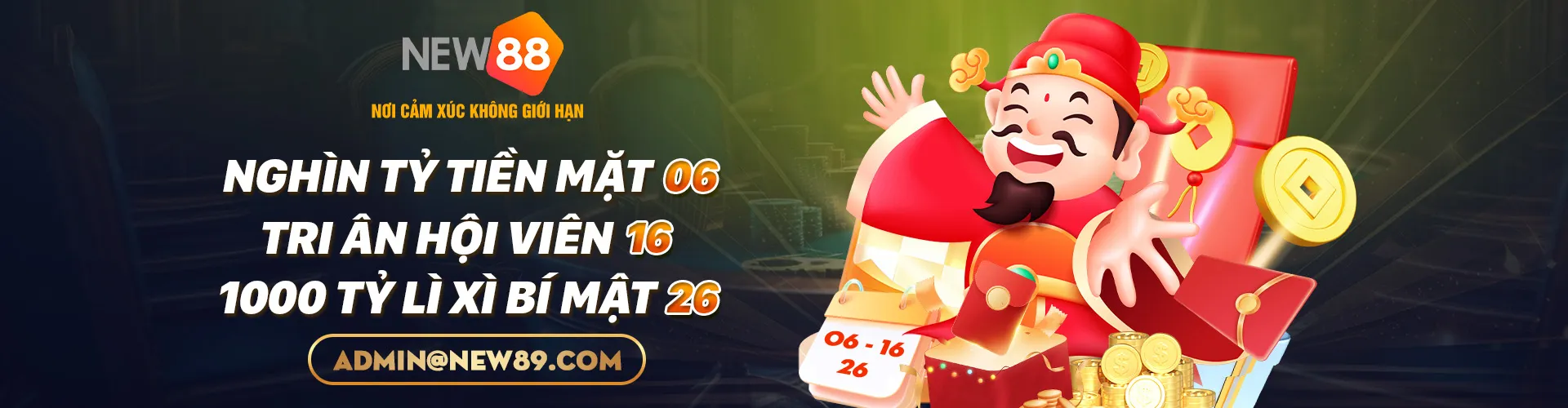 new88 nghìn tỷ tiền mặt tri ân hội viên